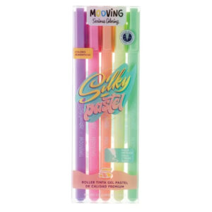 boligrafos roller tinta gel silky pastel mooving 3071105 blistx 5und