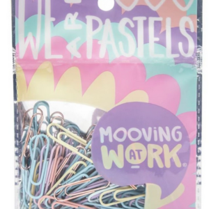 clips mooving color pastel 33 mm 60pcs 210 2010101 1und