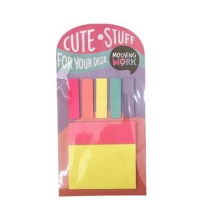 set de notas adhesivas mooving & banderitas maw mania 2112100401 1und*