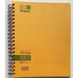 cuaderno resorte 867 carta 150h skipper