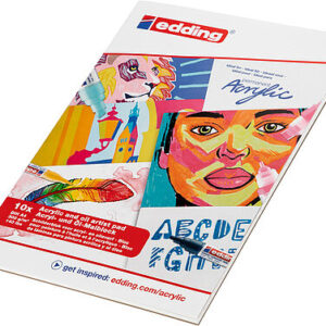 edd block pintura acrilica y aceite 300g a4 30010 white 10 hjs ud