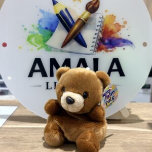aurora palm pals artie bear 12 cm