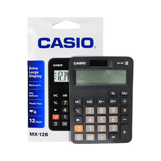 calculadora casio mx 12b 12 dígitos